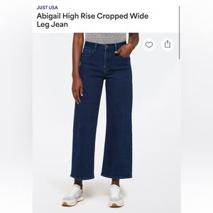 Just USA Blue Flare Wide Leg Jeans